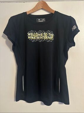 New Balance Black Short-Sleeve Graphic Crew Tee